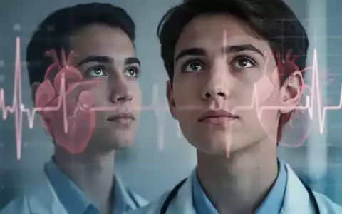 Eine junge Person, die nachdenklich in die Ferne blickt, mit einer subtilen Grafik eines Herzens im Hintergrund, unscharf. - Foto: über boerse-global.de