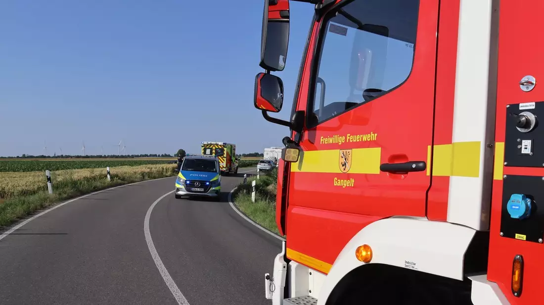 FW Gangelt: Krad-Fahrer bei Unfall leicht verletzt - Bild: presseportal.de