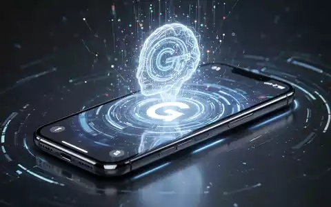 A futuristic iPhone displaying a glowing, ethereal AI interface, symbolizing the integration of Google Gemini with Apple's Siri. - Foto: über boerse-global.de