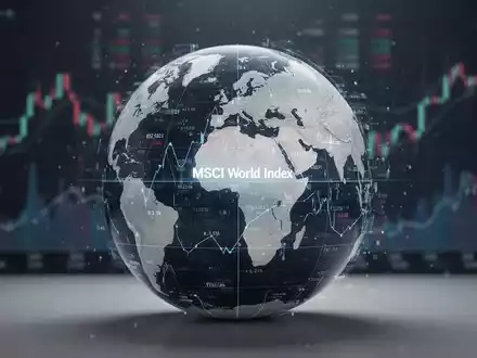 Ein Globus mit einer subtilen digitalen Überlagerung von Finanzdaten, der den MSCI World Index widerspiegelt. - Foto: über boerse-global.de