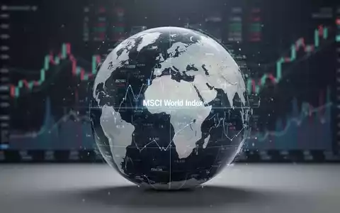 Ein Globus mit einer subtilen digitalen Überlagerung von Finanzdaten, der den MSCI World Index widerspiegelt. - Foto: über boerse-global.de