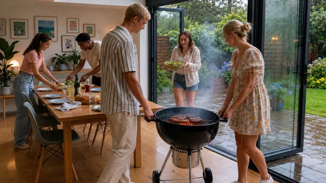 Lebensgefahr im Sommer: Holzkohle- und Gasgrills niemals in Innenräumen nutzen - Bild: presseportal.de