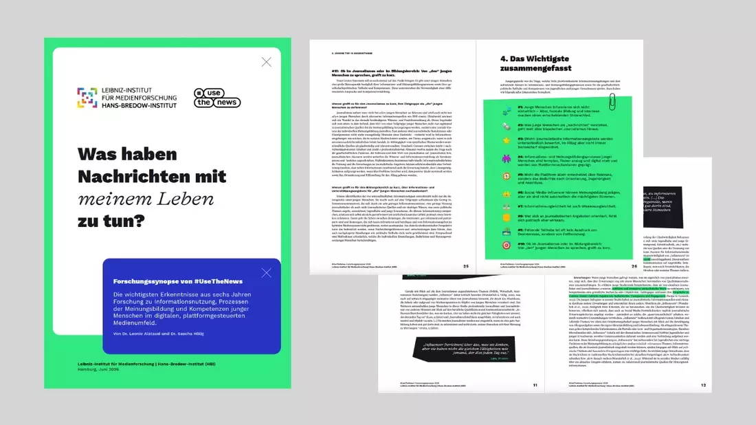 Nach Social-Media-Empfehlungen der Expertenkommission: #UseTheNews veröffentlicht Forschungsüberblick zu Informationsnutzung und Kompetenzen junger Menschen - Bild: presseportal.de