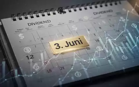 Ein Kalenderblatt, auf dem der 3. Juni hervorgehoben ist, umgeben von stilisierten Finanzdiagrammen und Dividendensymbolen. - Foto: über boerse-global.de