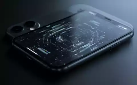 Ein iPhone 11 mit einem subtilen digitalen Glitch auf dem Bildschirm, der eine Hardware-Lücke symbolisiert. - Foto: über boerse-global.de