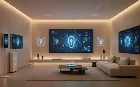 Ein modernes, minimalistisches Wohnzimmer mit integrierter Smart-Home-Technologie und warmem Licht. - Foto: über boerse-global.de