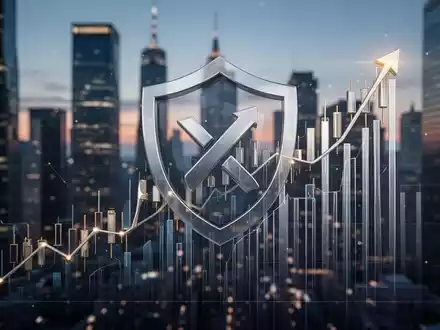 Eine stilisierte Darstellung eines Börsengangs mit Vetorecht, symbolisiert durch eine aufsteigende Kurve und ein Schild. - Foto: über boerse-global.de