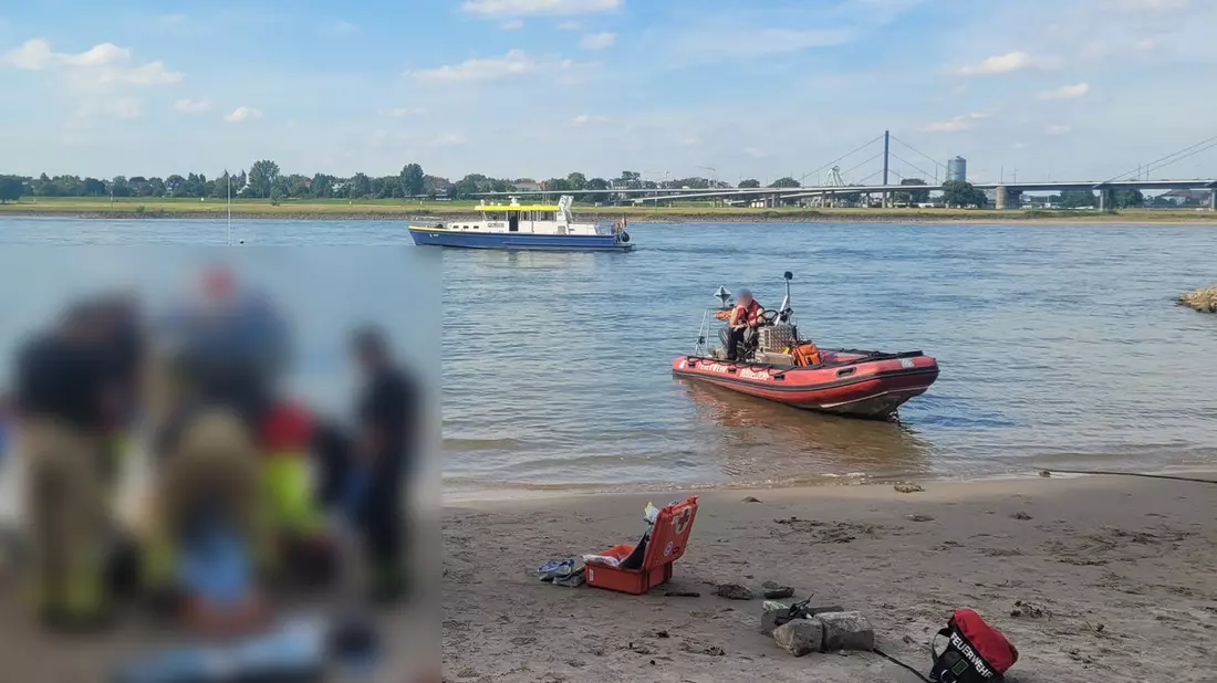 POL-DU: Düsseldorf: Nur bis zu den Knien im Wasser - 40-Jähriger nach Badeunfall reanimiert - Bild: presseportal.de