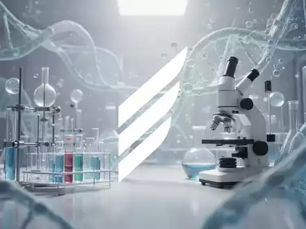 Abstrakte, atmosphärische Szene, die den Biotechnologie- und Pharmasektor darstellt, mit einem Gefühl von Fortschritt und Optimismus. - Foto: über boerse-global.de