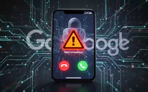 Ein Smartphone-Bildschirm zeigt ein Warnsymbol über einem Anrufbildschirm, um die Erkennung gefälschter Anrufe zu symbolisieren. - Foto: über boerse-global.de