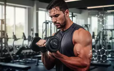 Ein muskulöser Mann hebt eine Hantel in einem modernen Fitnessstudio, konzentriert auf sein Training. - Foto: über boerse-global.de