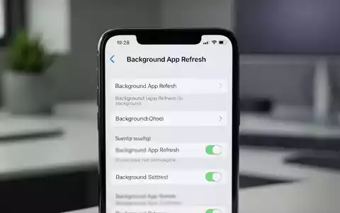 Nahaufnahme eines iPhone-Bildschirms mit dem Menü 'Hintergrundaktualisierung' und verschiedenen App-Schaltern. - Foto: über boerse-global.de