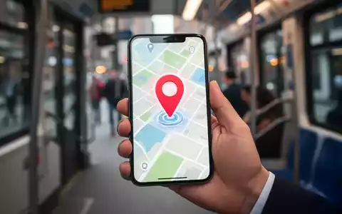 Eine Hand hält ein Smartphone, auf dessen Bildschirm eine Karte mit einem Standort-Pin zu sehen ist, der Ortungstechnologie symbolisiert. - Foto: über boerse-global.de