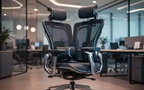 Ein moderner, ergonomischer Bürostuhl mit futuristischem Design in einem stilvollen Büroumfeld, der Komfort und Technologie symbolisiert. - Foto: über boerse-global.de