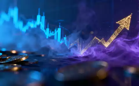 Abstrakte, atmosphärische Darstellung des digitalen Finanzsektors mit dynamischem Licht- und Schattenspiel, das Aufbruch und Absturz symbolisiert. - Foto: über boerse-global.de