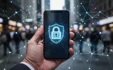 Eine Hand hält ein Smartphone mit einem Schloss-Symbol, das mobile Sicherheit und Schutz vor Betrug darstellt. - Foto: über boerse-global.de
