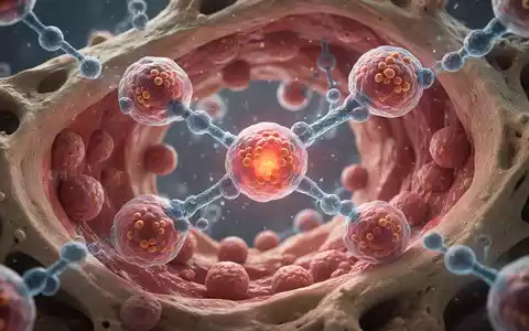 Nahaufnahme einer mikroskopischen Ansicht, die bispezifische Antikörper zeigt, die Myelomzellen im Knochenmark angreifen. - Foto: über boerse-global.de