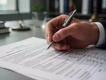 Eine Hand hält einen Stift über einem Finanzdokument, symbolisiert die Neubewertung von Kapitaleinkünften bei zinslosen Ratenzahlungen. - Foto: über boerse-global.de
