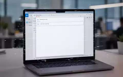 Nahaufnahme eines Laptop-Bildschirms mit leerem Outlook-Antwortfenster, das einen Softwarefehler symbolisiert. - Foto: über boerse-global.de