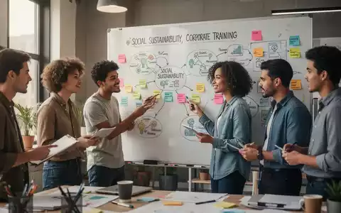 Junge Fachkräfte unterschiedlicher Herkunft arbeiten in einem modernen Workshop-Raum zusammen, um soziale Nachhaltigkeit zu diskutieren. - Foto: über boerse-global.de