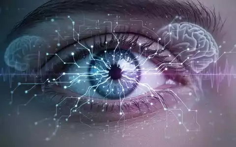 Nahaufnahme eines menschlichen Auges mit digitalen neuronalen Netzwerkmustern, die auf KI-gestützte Früherkennung von Alzheimer hindeuten. - Foto: über boerse-global.de