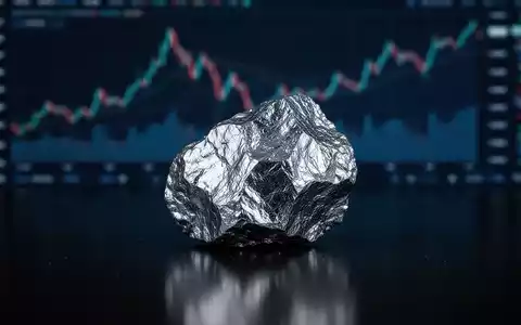 Ein glänzendes Stück kritischen Metalls auf einer dunklen Oberfläche, im Hintergrund eine angedeutete Finanzgrafik. - Foto: über boerse-global.de
