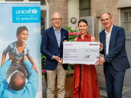 Würth-Gruppe spendet an UNICEF - Foto: UNICEF/Julia Zimmermann über pressetext.de