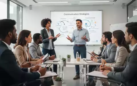 Eine Gruppe von Betriebsräten nimmt an einem Kommunikationstraining teil, mit einer Person, die aktiv spricht. - Foto: über boerse-global.de