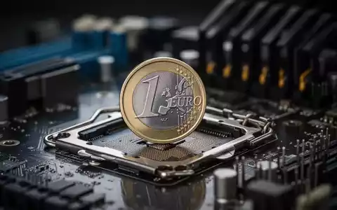 Ein Euro auf einer Computerplatine, unscharfer Hintergrund, symbolisiert Budgetgrenzen für PC-Teile. - Foto: über boerse-global.de