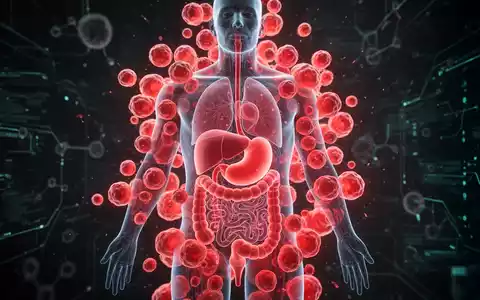 Abstrakte Darstellung von viszeralem Fett, das innere Organe umgibt, um die gesundheitlichen Risiken von Bauchfett zu symbolisieren. - Foto: über boerse-global.de