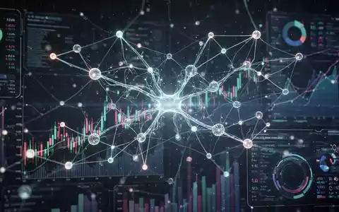 Glühendes neuronales Netzwerk, das KI-Autonomie und Datenfluss darstellt, dezent über abstrakten Finanzcharts und digitalen Schnittstellen. - Foto: über boerse-global.de