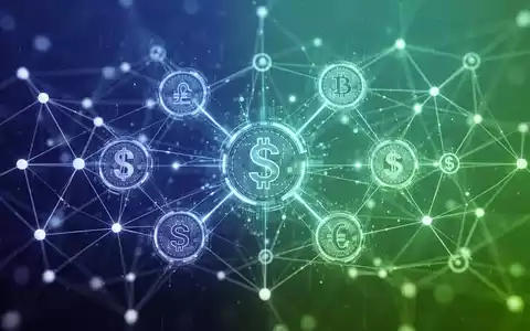 Abstraktes digitales Netzwerk mit leuchtenden Linien und Knoten, das vernetzte Finanzliquidität und Datenfluss symbolisiert. - Foto: über boerse-global.de