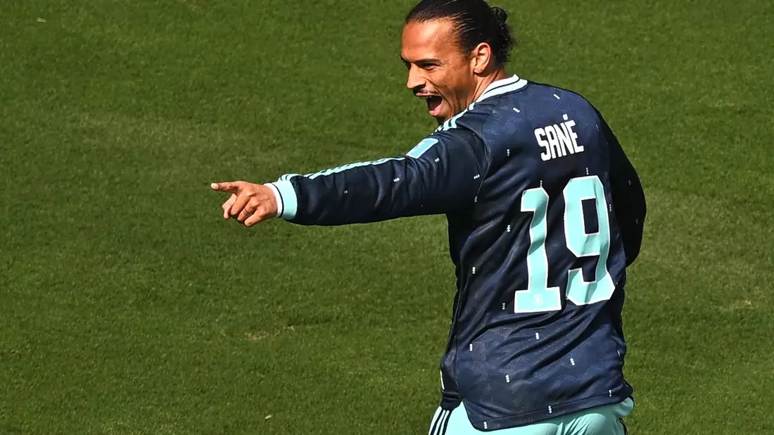 Erzielte das zweitschnellste deutsche Tor in der WM-Historie: Leroy Sané - Bild: Tom Weller/dpa