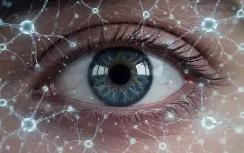 Nahaufnahme eines menschlichen Auges mit leuchtenden, abstrakten neuronalen Mustern, die Forschung und Fortschritt in der Augenheilkunde symbolisieren. - Foto: über boerse-global.de