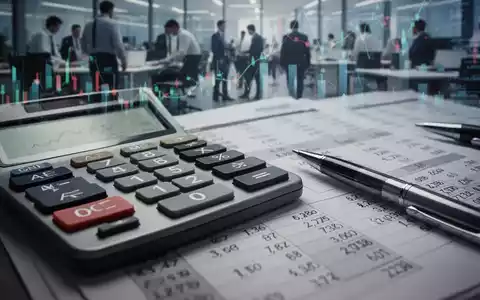 Nahaufnahme eines Taschenrechners oder Hauptbuchs mit einem Stift, der Zahlen zu Finanzen und Beschäftigung zeigt. - Foto: über boerse-global.de