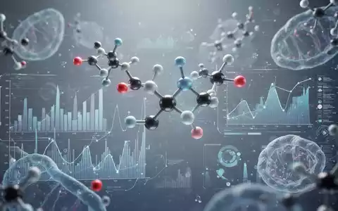 Abstrakte Darstellung von Molekülstrukturen und Forschungsdaten, die neue medizinische Behandlungen und Personalisierung in der Diabetestherapie symbolisiert. - Foto: über boerse-global.de