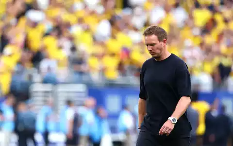 Angefressen: Bundestrainer Julian Nagelsmann. - Foto: Jan Woitas/dpa