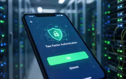 Smartphone mit Zwei-Faktor-Authentifizierung, unscharfer Hintergrund sicherer Dateninfrastruktur, symbolisiert digitale Sicherheit. - Foto: über boerse-global.de