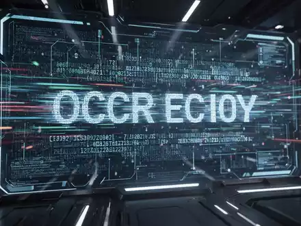 Eine digitale Oberfläche zeigt schnell verarbeiteten Text, der die optische Zeichenerkennung (OCR) veranschaulicht. - Foto: über boerse-global.de
