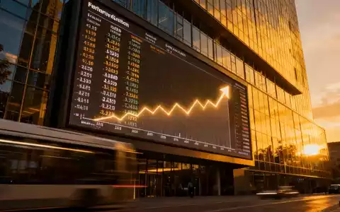 Frankfurter Börse mit digitalen Kursanzeigen, die einen moderaten Aufwärtstrend des DAX symbolisieren. - Foto: über boerse-global.de