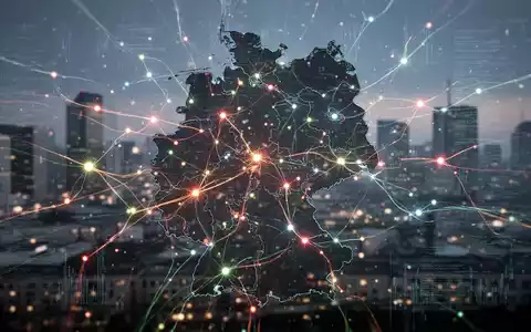 Digitale Darstellung der deutschen Infrastruktur mit fortschrittlicher Technologie und kämpfenden öffentlichen Diensten. - Foto: über boerse-global.de