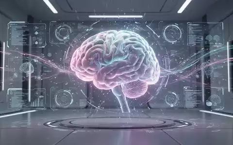 Ein futuristisches Hologramm eines Gehirns, umgeben von digitalen Schnittstellen und Datenströmen, die Gehirntraining symbolisieren. - Foto: über boerse-global.de