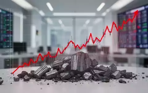 Ein roter Abwärtstrend-Graph über einer stilisierten Darstellung von Graphit, der einen starken Rückgang auf dem Finanzmarkt symbolisiert. - Foto: über boerse-global.de