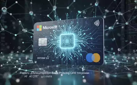 Glühende digitale Kreditkarte mit KI-Chip-Design zwischen abstrakten Datenpunkten. - Foto: über boerse-global.de