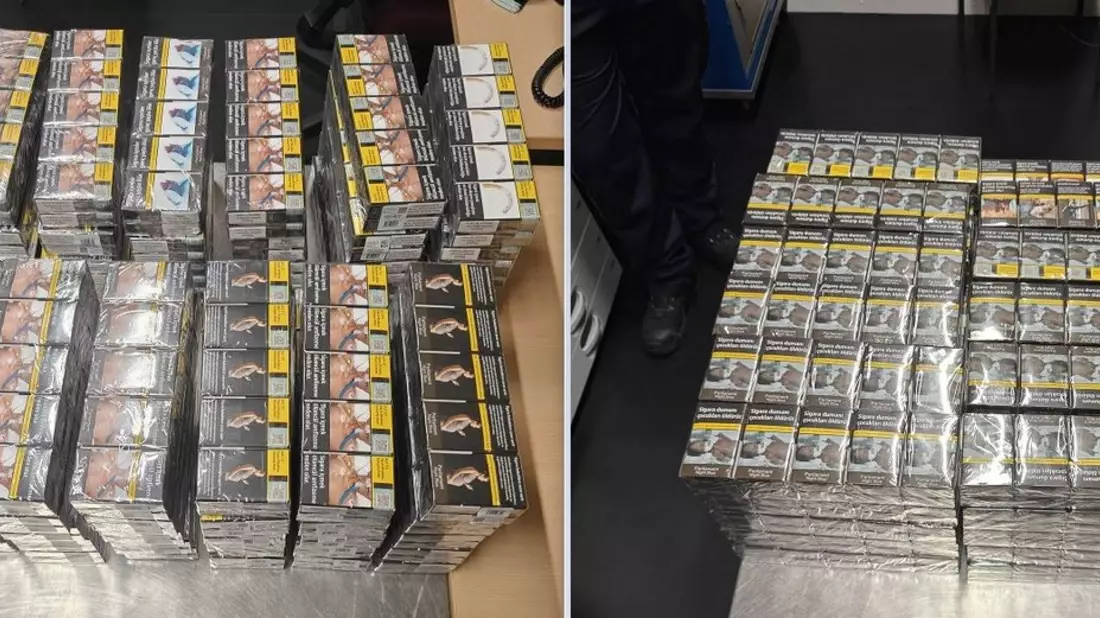 HZA-P: Zigarettenschmuggel aufgeflogen - Zoll am BER entdeckt innerhalb weniger Tage 431 Stangen verteilt auf acht Gepäckstücke / Steuerstrafverfahren eingeleitet und Zigaretten sichergestellt - Bild: presseportal.de