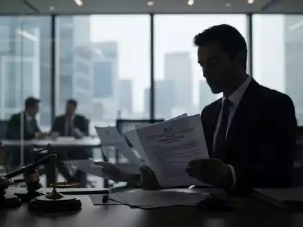 Eine Person sitzt an einem Schreibtisch in einem modernen Büro und studiert Dokumente, symbolisierend Arbeitsrecht und Politikdebatten. - Foto: über boerse-global.de