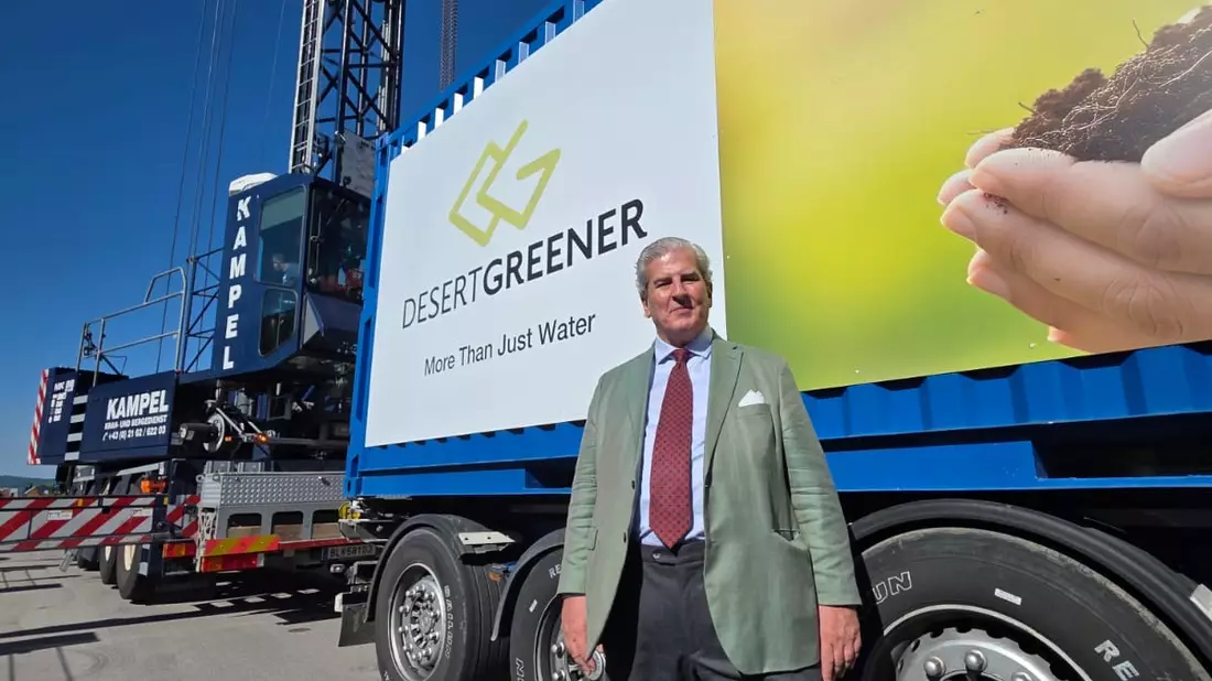 DesertGreener verschifft Pilotanlage zur Wasserentsalzung nach Zypern: Startschuss für finalen Härte