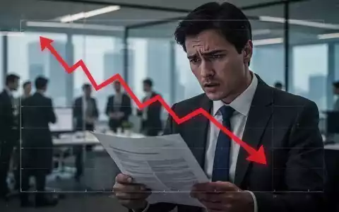 Eine gestresste Person in einem modernen Büro mit unscharfen Kollegen im Hintergrund, die einen Jobabbau andeutet. - Foto: über boerse-global.de