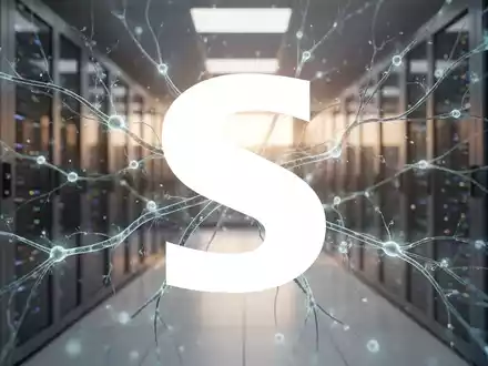 Abstrakte Darstellung von KI-Softwareentwicklung mit leuchtenden neuronalen Netzwerken in einem modernen Rechenzentrum. - Foto: über boerse-global.de