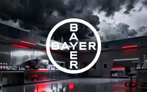 Eine bedrohliche, abstrakte Szene, die die Pharmaindustrie unter der Last drohender Strafzölle darstellt. Dunkle Wolken über einem Labor. - Foto: über boerse-global.de